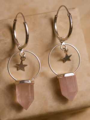 BRINCO QUARTZO ROSA STAR